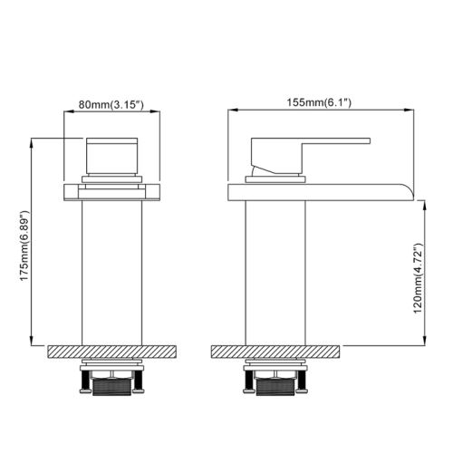 Homelody Robinet Salle De Bain Cascade Mitigeur De Lavabo Pour L
