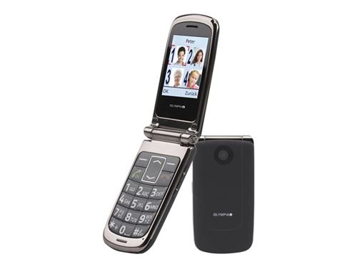 OLYMPIA Style - Téléphone de service - double SIM - microSD slot - Écran LCD - noir