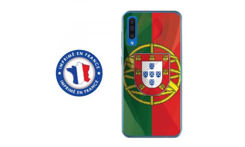 Coque souple pour Samsung Galaxy A50 avec impression Motifs drapeau du Portugal