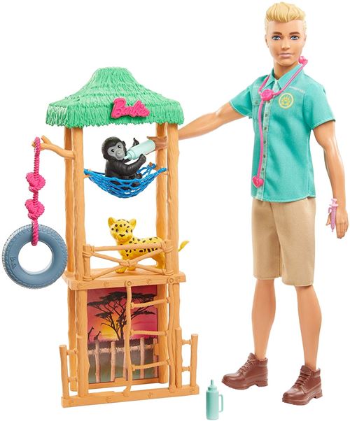 Barbie popset adolescent Ken vétérinaire 30 cm accessoires