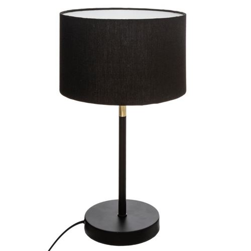 Atmosphera Créateur d'intérieur - Lampe à Poser Design Jule 42cm Noir & Or