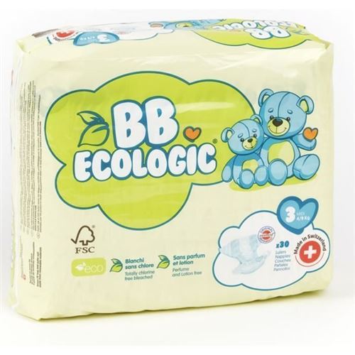 Bebe Ecologic - Couches Taille 3 - 30 Couches