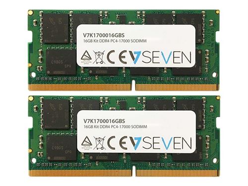 V7 V7K1700016GBS V7 16GB DDR4 PC4_17000 _ 2133MHZ SO DIMM Module de mémoire _ V7K1700016GBS