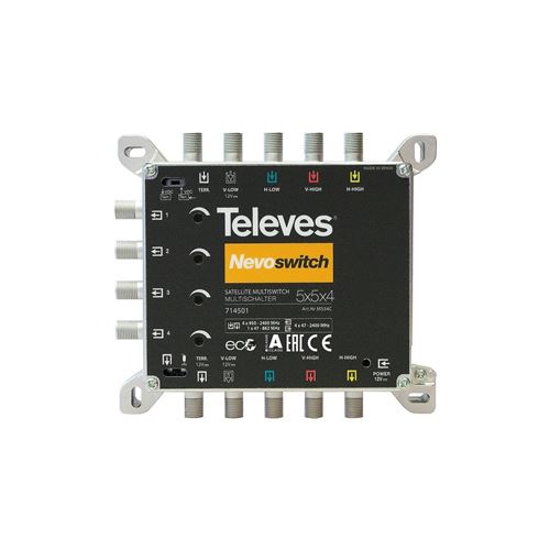 Televes multiswitch 5x5x4 f terminal/cascadable