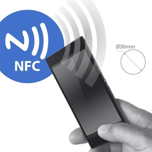 KSIX BXTAG01 NFC autocollants Diamètre 30 mm Lot de 2