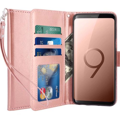 Housse pour Samsung Galaxy S9 Plus Coque Etui de luxe Portefeuille Porte Carte Et Billet (avec bequille) - ADVANSIA