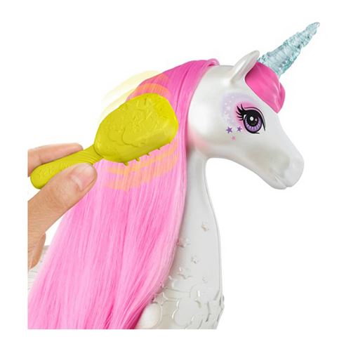 Poupée Barbie Licorne Aux Cheveux Colorés - Tenue Dégradé Et Accessoires Licorne - HRR15 - Jeu Imaginaire