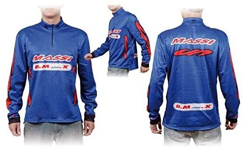 Massi Maillot à Manches Longues de Cyclisme pour Homme