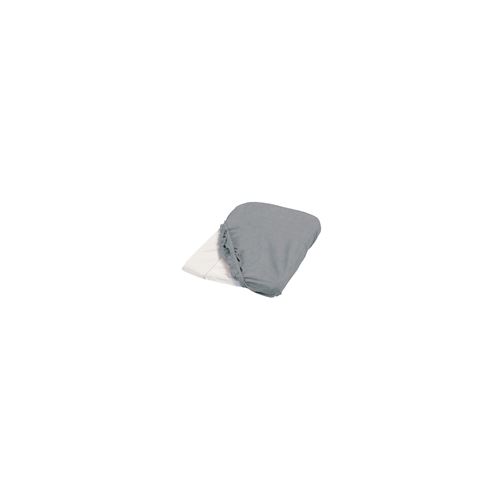 Candide - Housse de matelas &agrave; langer gris &eacute;ponge 50x75cm