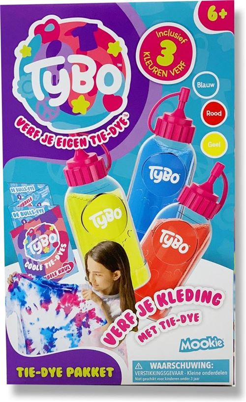 Mookie kit de teinture Tybo junior 28 x 17 cm 9 pièces