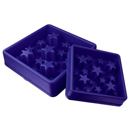 EAT SLOW LIVE LONGER Mangeoire lente Star Bleu L