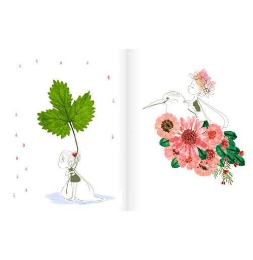 Avenue Mandarine CO175C - Une boite créative Presse fleurs et herbier  comprenant 2 planches presse fleurs, un herbier, 3 rubans décoratifs, de la  colle et 8 feuilles pré-imprimées (notice incluse) : 