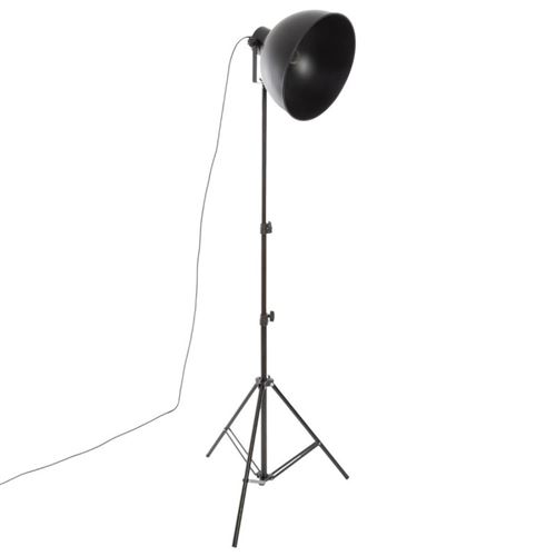 Lampadaire Trépied en Métal Vintage 175cm Noir