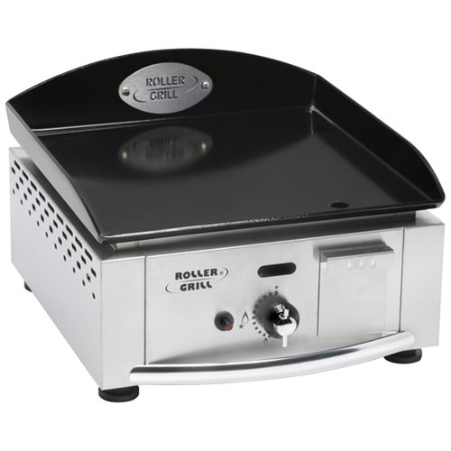 roller grill plancha gaz 2750w plaque email 5mm 39x38cm pl400ge