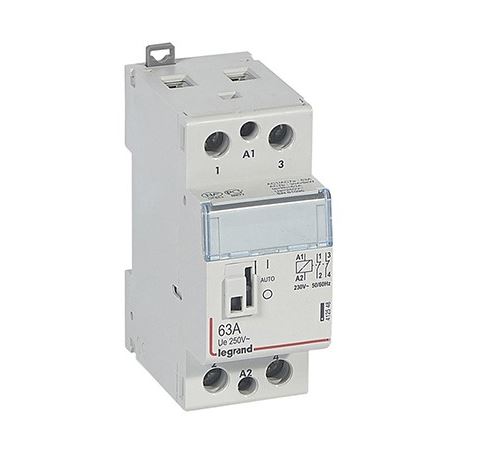 Legrand Contacteur De Puissance Cx³ Bobine 230V~ - 2P 250V~ - 63A - Contact 20 - Avec Manette - 2 Modules - Image 1