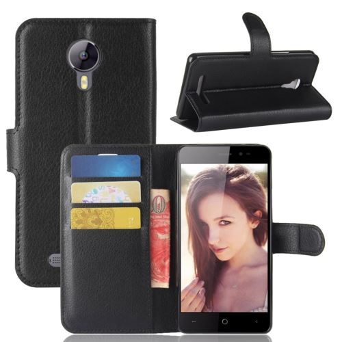 LEAGOO Z5 Housse Etui Cuir PU Texture Litchi Noir ALS54152