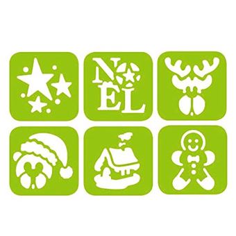 DTM 11034 Pochoir Nool 3 6 Unités 145x145 mm Couleurs Assorties