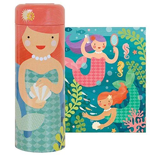 Petit Collage Playful Mermaids 64 Piece Tin Puzzle