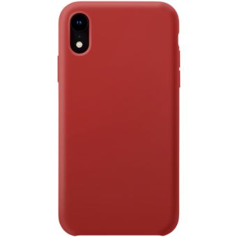 coque iphone xr rouge silicone