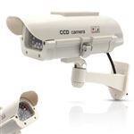 Caméra De Surveillance Factice VisorTech Avec Détecteur De Mouvement Et Alarme - Dissuasion Puissante Pour Maison Et Extérieur Protégé