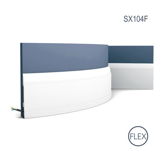 Plinthe Orac Decor SX104F LUXXUS Plinthe Moulure flexible Moulure décorative design moderne blanc