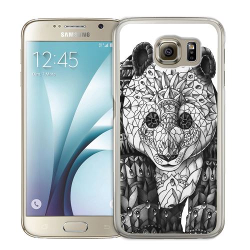 Coque pour Samsung Galaxy S7 panda azteque
