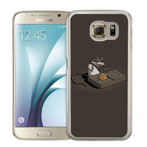 Coque pour Samsung Galaxy S6 Edge tapette souris indiana jones
