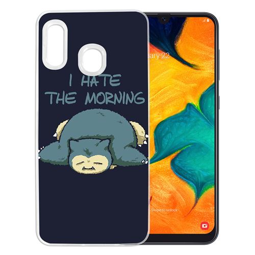 Coque pour Samsung Galaxy A20e -  Pokémon Ronflex Hate Morning