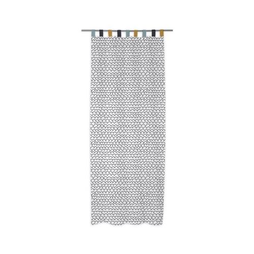 TODAY Rideau 100% Coton 140x240 cm - Blanc et noir