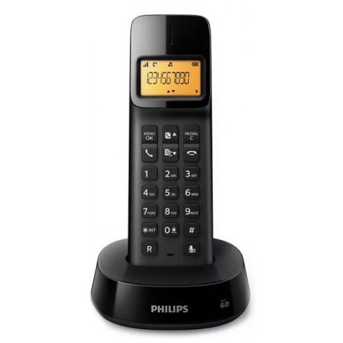 Téléphone Sans Fil Philips D1601B/01 1,6 300 mAh GAP Noir