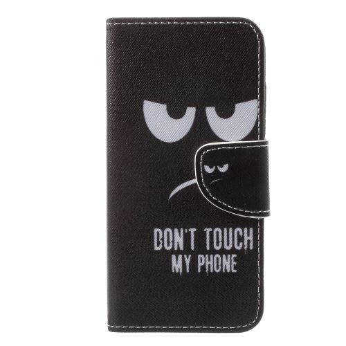 Etui en PU texture croisée avec l'impression de ne pas toucher mon stand  pour Samsung Galaxy J2 Pro 2018