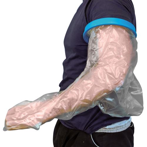 Protection imperméable pour plâtre ou pansement spécial bras