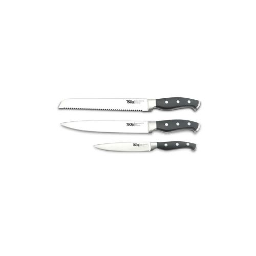 750 G Lot De 3 Couteaux Bruce - 13 / 20 Cm - Pleine Soie - Lames Allemandes