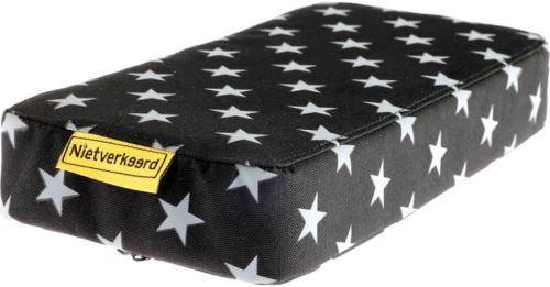 Niet Verkeerd coussin porte-bagages Stars noir 32 cm