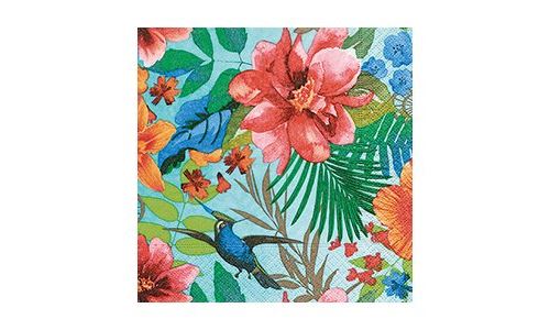 Serviette tropical paradise 20 pièces - graine créative