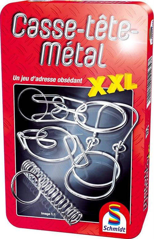 boite de 4 Casse-tetes en métal xxl