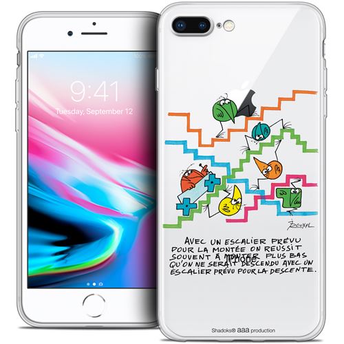 Coque Gel Apple iPhone 8 Plus (5.5 ) Extra Fine Les Shadoks® - L'escalier
