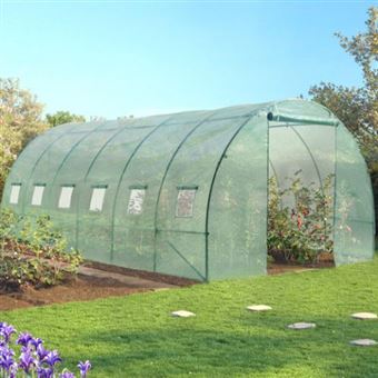 40 Sur Grande Serre De Jardin Tunnel 7 Arceaux Pro Galvanise 18m