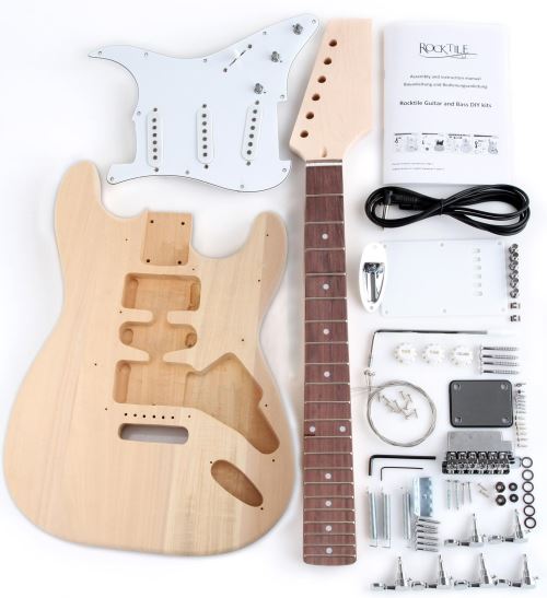Rocktile DIY Kit de construction guitare électrique style ST