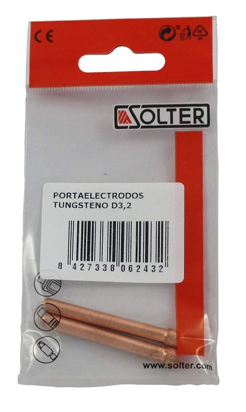 Solter 06243-Électrode de Tungstène D3,2 2 Pièces