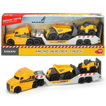 Camion Dickie Toys Volvo et 2 véhicules Volvo