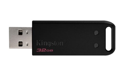 kingston 64gb usb 2.0 datatraveler20 2pk 2 pcs per pack noir
