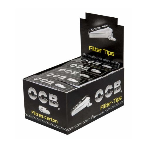 Boîte OCB de 25 carnets de 50 filtres en carton perforés