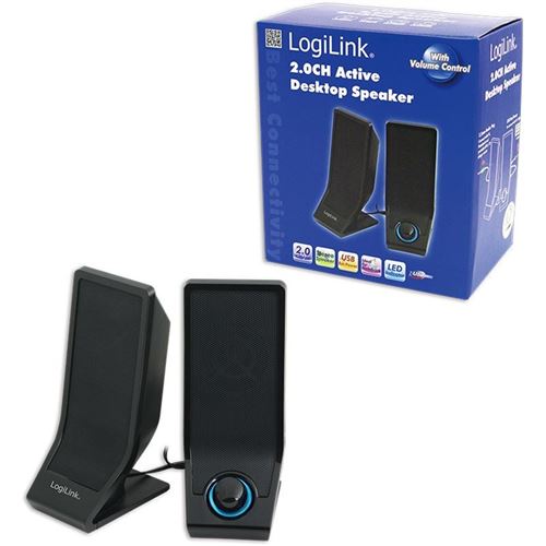 Haut-parleur actif LogiLink USB 2.0 noir (SP0027)