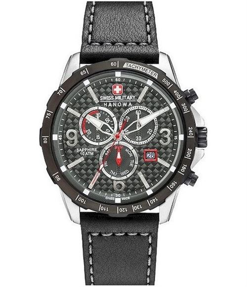 Swiss Military Hanowa Montre Homme 06-4251.33.001 ChronographeNoir, Argent