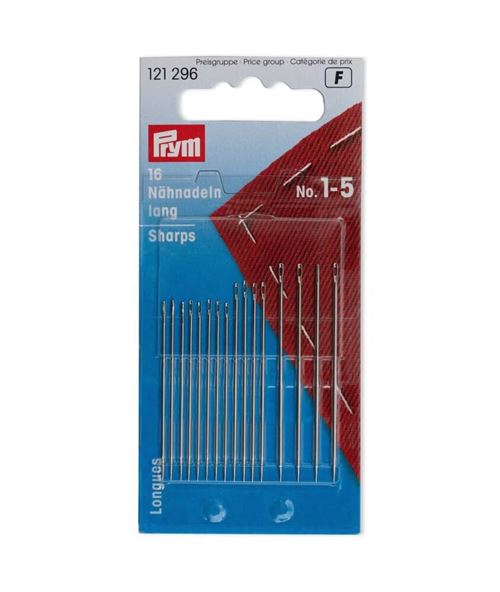  Aiguilles &agrave; Coudre Main Longues Assorties n&deg;1-5 &ndash; 16 Pi&egrave;ces - Prym(...) - 
