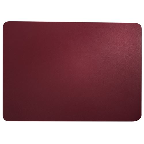 Asa - Set de table aspect cuir - Rouge -