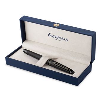 Stylo plume Waterman Expert Métallique Noir plume moyenne