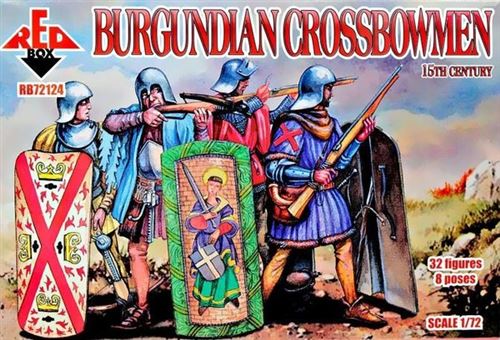 Burgundian Crossbowmen, 15th Century - 1:72e - Red Box