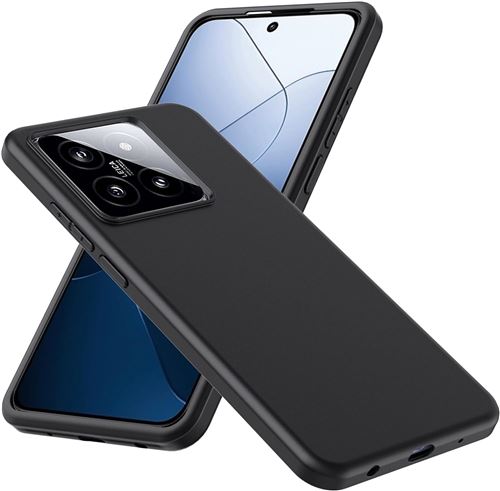 Coque pour Xiaomi 14 5G Souple noire en Gel TPU Antichoc XEPTIO